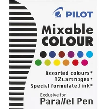 Pilot Parallel Calligraphy Mixable Colour Refill Cartridge, 2 Packs of 12 Colors
