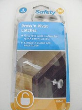 Safety 1st Press N Pivot LATCHES Pkg of 4 Protects small children Secure  Safe