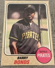 1993 Baseball Card Magazine '68 Topps Style # BBC17 Barry Bonds Pirates SHARP NM