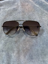 Quay High Key Black Aviator Sunglasses Fade Lens