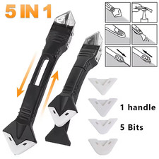 5 in 1 Silicone Sealant Remover Tool Kit Set Scraper Caulking Mould Removal DIY