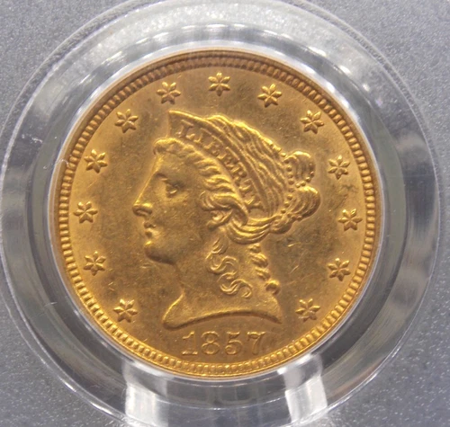 1857-P Liberty Quarter Eagle — photo from the most recent tracked eBay sale
