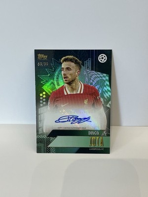 Topps Gold x Walkertl - Diogo Jota Liverpool Autograph 69/99 Green 2024/25 Auto