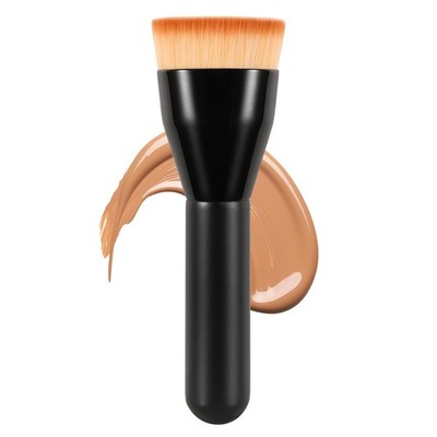 Flat Top Kabuki Foundation Brush,Professional Makeup Brush for Liquid Black 