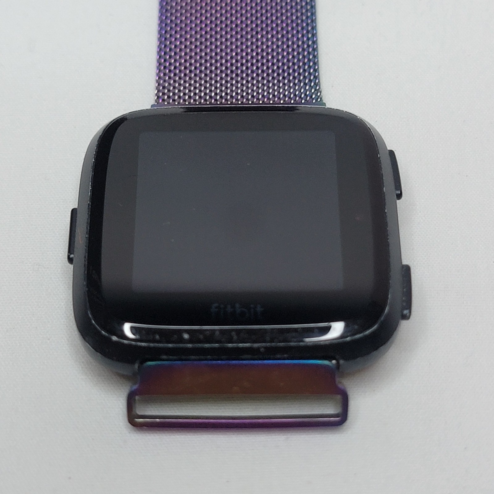 Fitbit Versa 3 Smart Watch Black With Band / Box - Tested And Works - No Charger