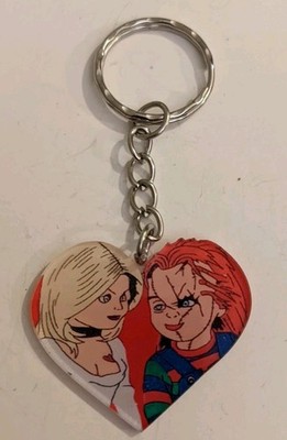Kinderspiel Chucky & die Braut von Chucky Acryl Kunststoff Schlüsselanhänger Taschenanhänger