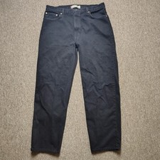 Vintage LEVI'S 550 Jeans Men 40x32 Black Relaxed Fit 100 Cotton Denim Y2K