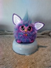 2023 Furby Purple Plush Tie Dye Interactive Toy Glowing Ears, Talks. TESTED