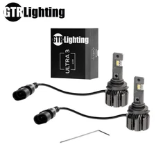 GTR Lighting 9005/HB3 Ultra 3.0 LED Bulbs Pair 4700LM 5750K Universal