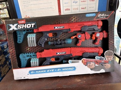 X-Shot Insanity 2x Hawk Eye & 2x Micro Blaster Set