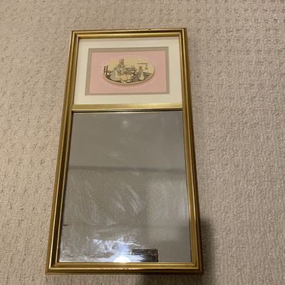 Barlow Beatrix Potter 1988  Picture Mirror Resins Hand Painted Split Gold Frame