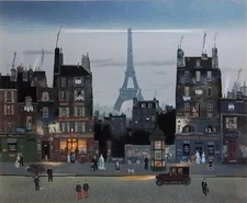 Michel Delacroix "Eiffel Tower" Signed and Numbered Serigraph