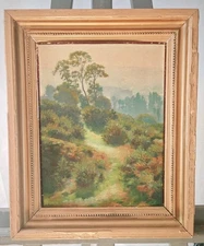 Oil On Panel Signed FUCHS: Post-Impressionist Landscape French School