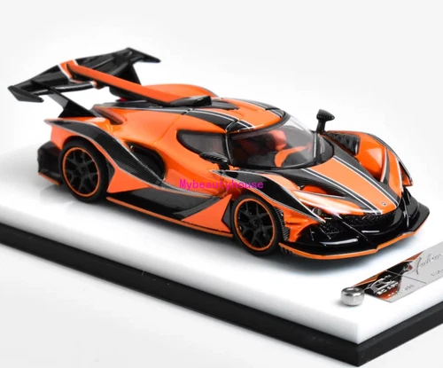 SC 1:64 Orange Apollo IE Racing Sports Model Diecast Metal Car