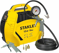 Stanley Compressore Aria Portatile 8 Bar Kit Accessori E Manometro Air Kit