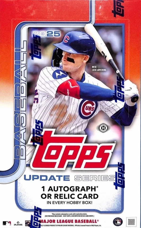 2025 Topps Update Series Baseball Factory Sealed Hobby Box