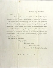 Charles Henry Davis / Prospectus for an American translation of Gauss's 1854