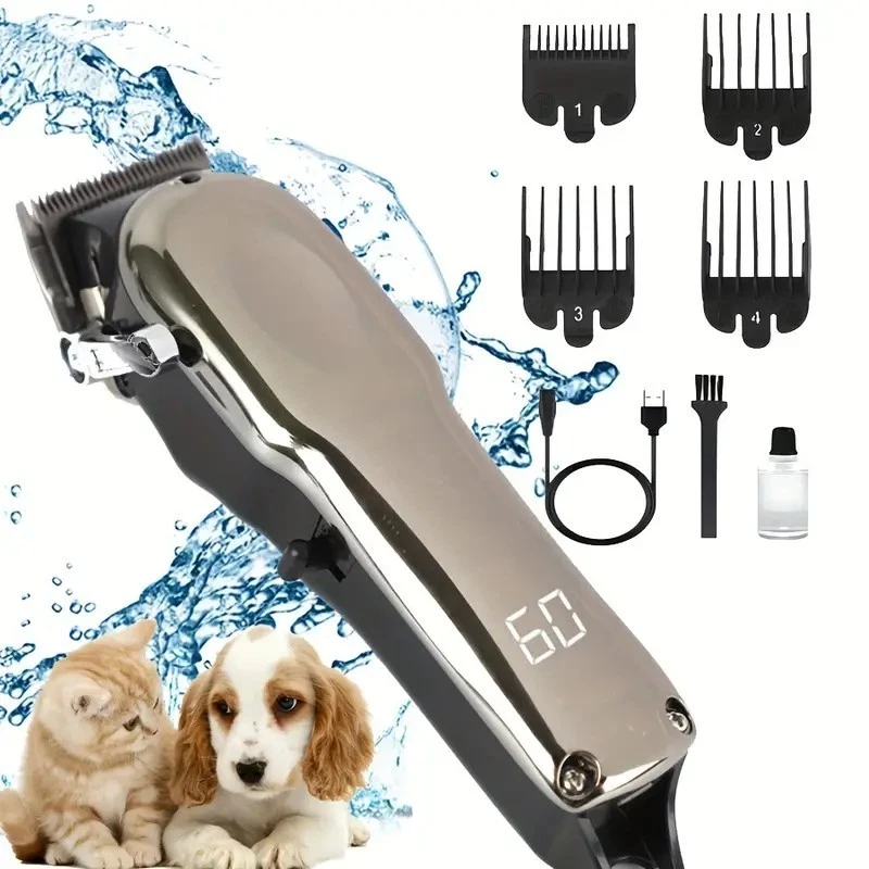 Metal Texture Professional Pet Dog Grooming Clipper Cat, Thick Fur Hair Trimmer
Opens in a new windo