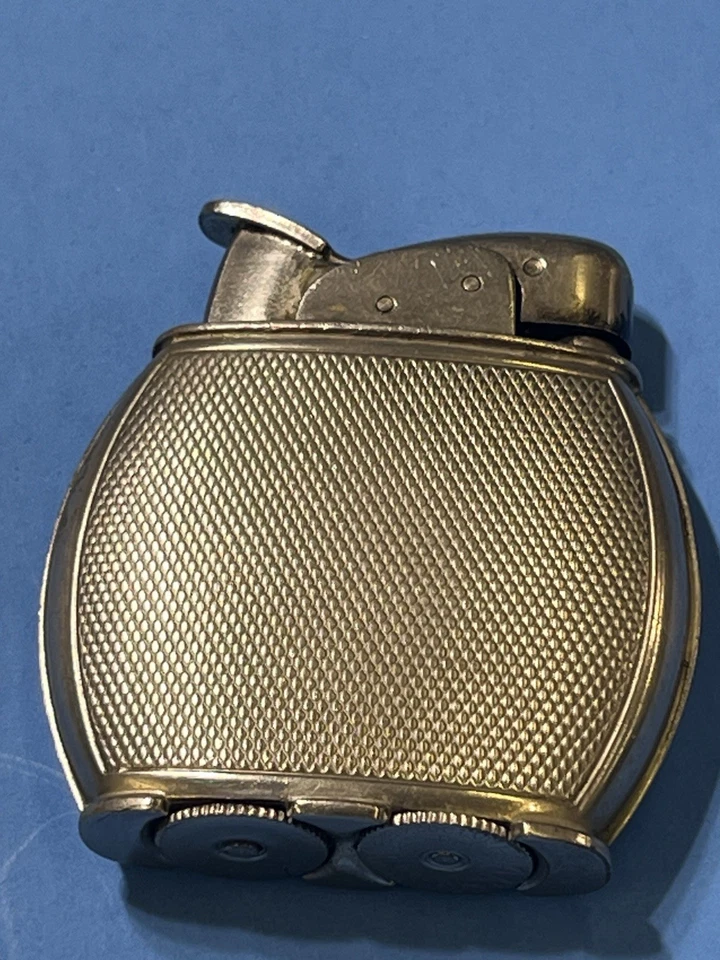 De colección Evans Art Deco Spitfire Ovalado Plata Encendedor Patente 19023-¡SIN Monograma!.GC Foto 4 de 4