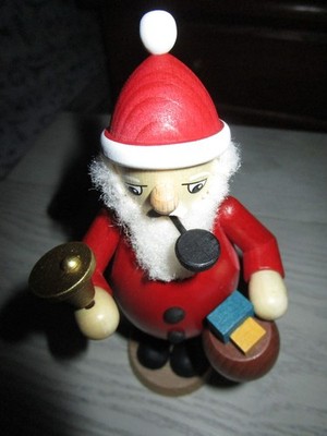 HANDARBERT ORIGINAL ULLRICH CHRISTMAS SANTA WOOD SMOKER 6.5 FIGURINE