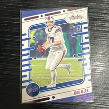 Panini Absolute Josh Allen Red & Blue Base Set #11 2024 Buffalo Bills Football