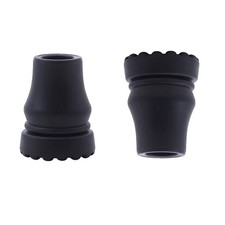 Rubber Cane Tips 7/8 Inch Heavy Duty cane tips for 7/8'' walking stick, Black