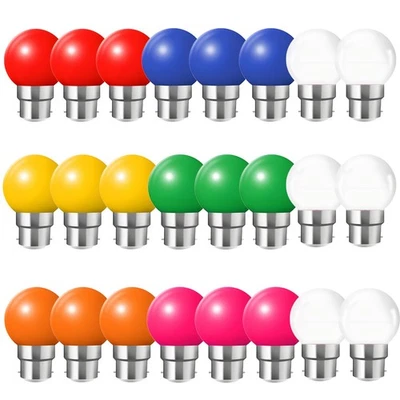Ampoule LED Couleur B22 2W équivalente 30W 200LM AC 220V-240V B22 Baïonnette - Photo 1/4