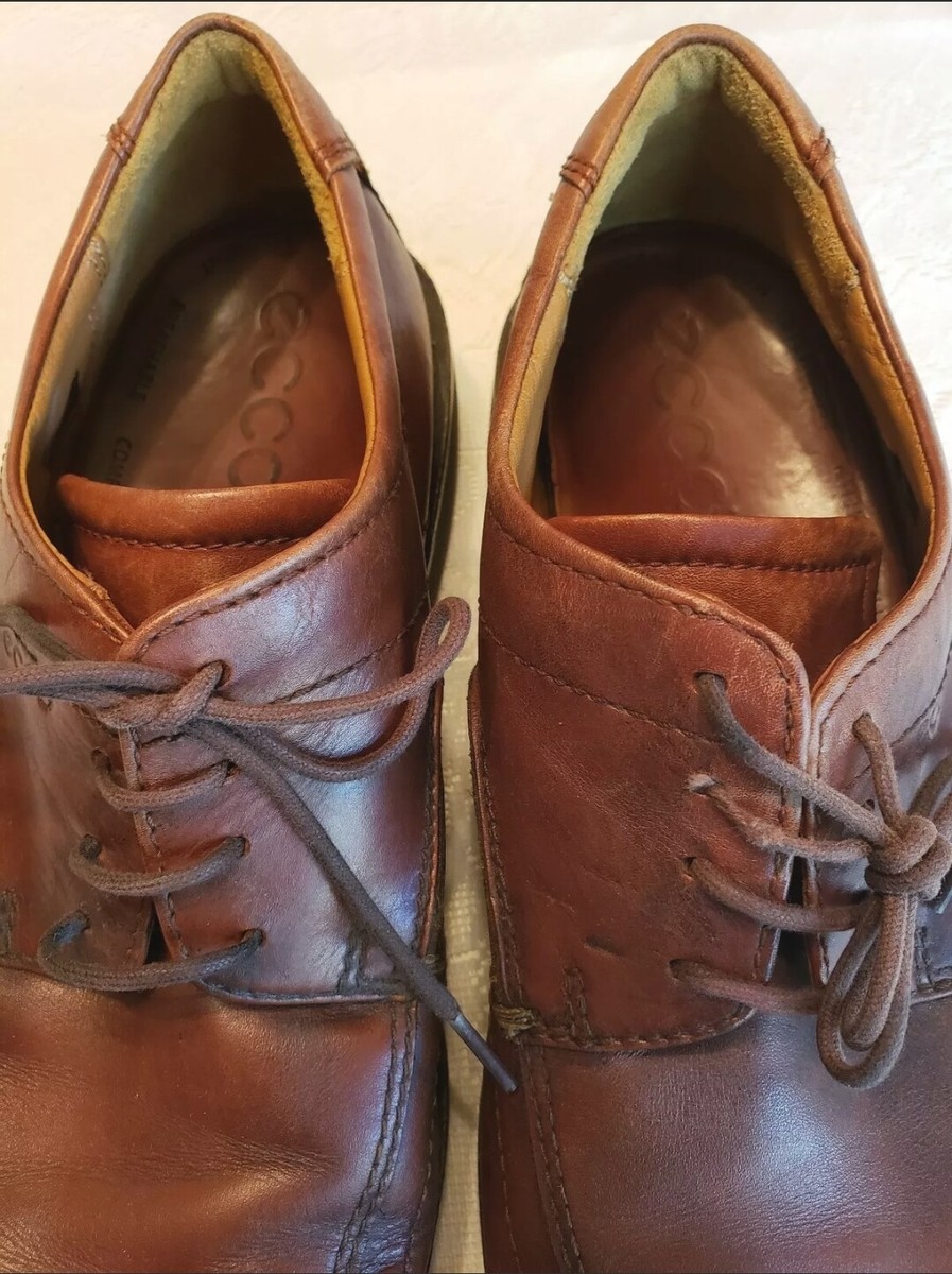 ECCO Light Bicycle Toe Square Toe 34464 Brown Leather Dress  display picture 2