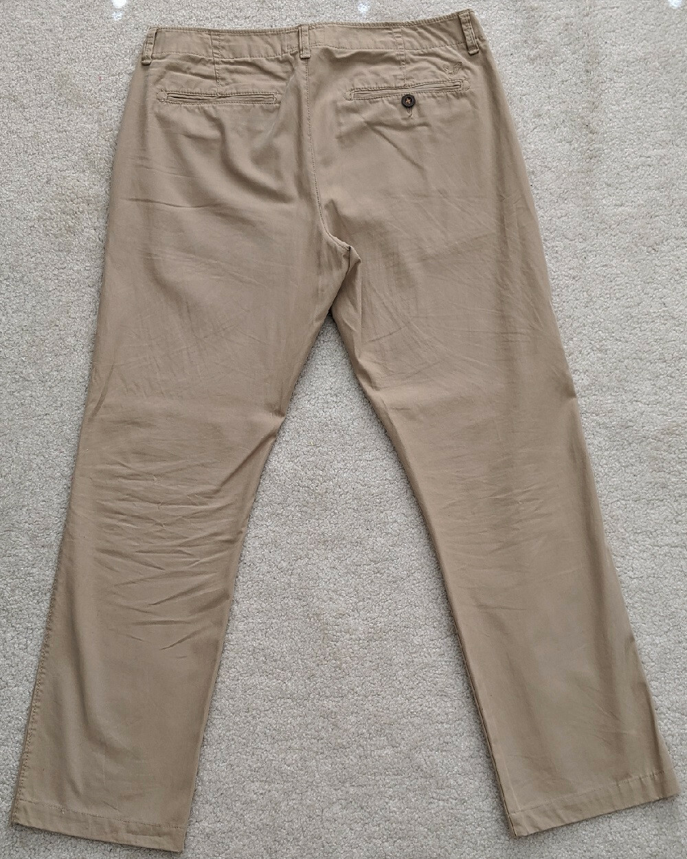 Men's American Eagle slim straight khaki pants 33W 32L Gem