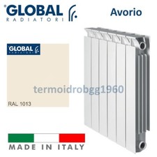 TERMOSIFONE ELEMENTO IN ALLUMINIO AVORIO GLOBAL MIX RADIATORE MADE IN ITALY