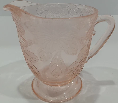 Vintage MacBeth Evans Pink Depression Glass American Sweetheart Creamer NICE