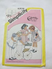 Simplicity Cinderella 6306 Size 4 Uncut Dress Pinafore Sundress 2 lengths