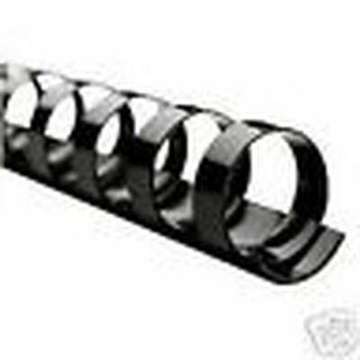 GBC 4000118 One inch CombBind Spines Black 200 Sheet Capacity 12 count