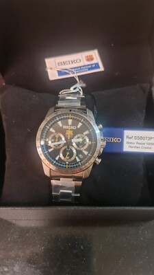 Seiko Men's Black Watch - SSB073P1 for sale online | eBay