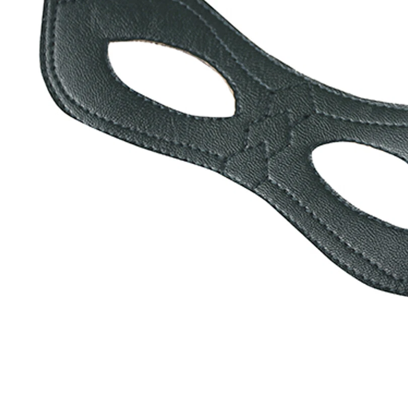 Green Arrow Oliver Queen Cosplay Eye Mask Accessory Faux Leather Masquerade Mask - Image 3 of 3