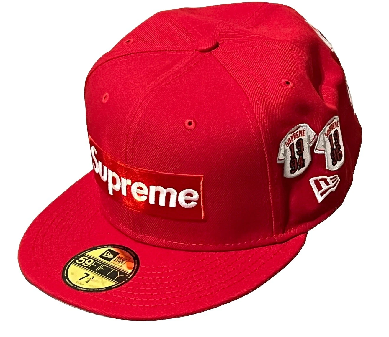 Casquette chapeau Supreme Jersey Box logo New Era taille 7 3/4 rouge ? Neuve FW24H49
