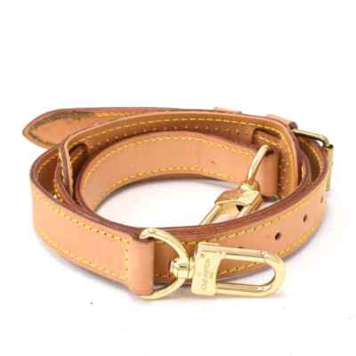 Louis Vuitton shoulder beige strap tanned leather gold for  display picture 1