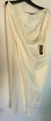 Nwt Covington Essentials Women's Dress Pants Side Zipper Plus  IVORY size 24w