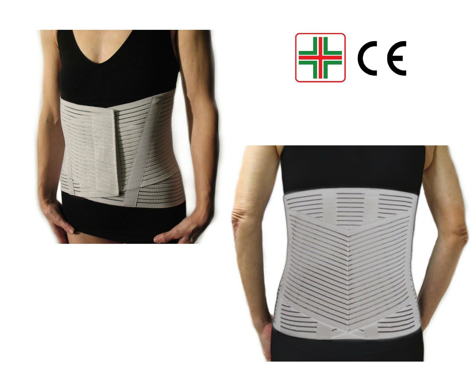 CORSETTO LOMBARE (L) Fascia Cintura Rinforzo a V Busto Ortopedico per la Schiena