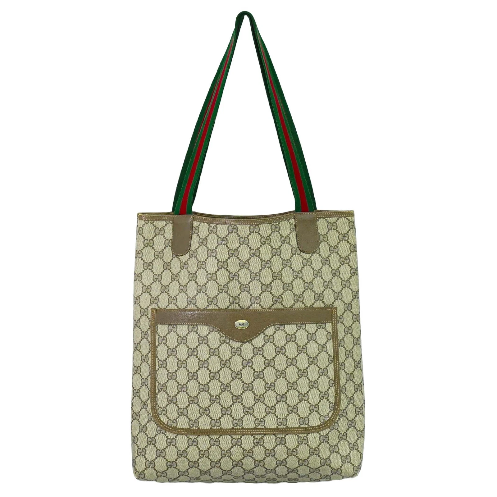 Borsa a tracolla Gucci Sherry GG Supreme in tela beige