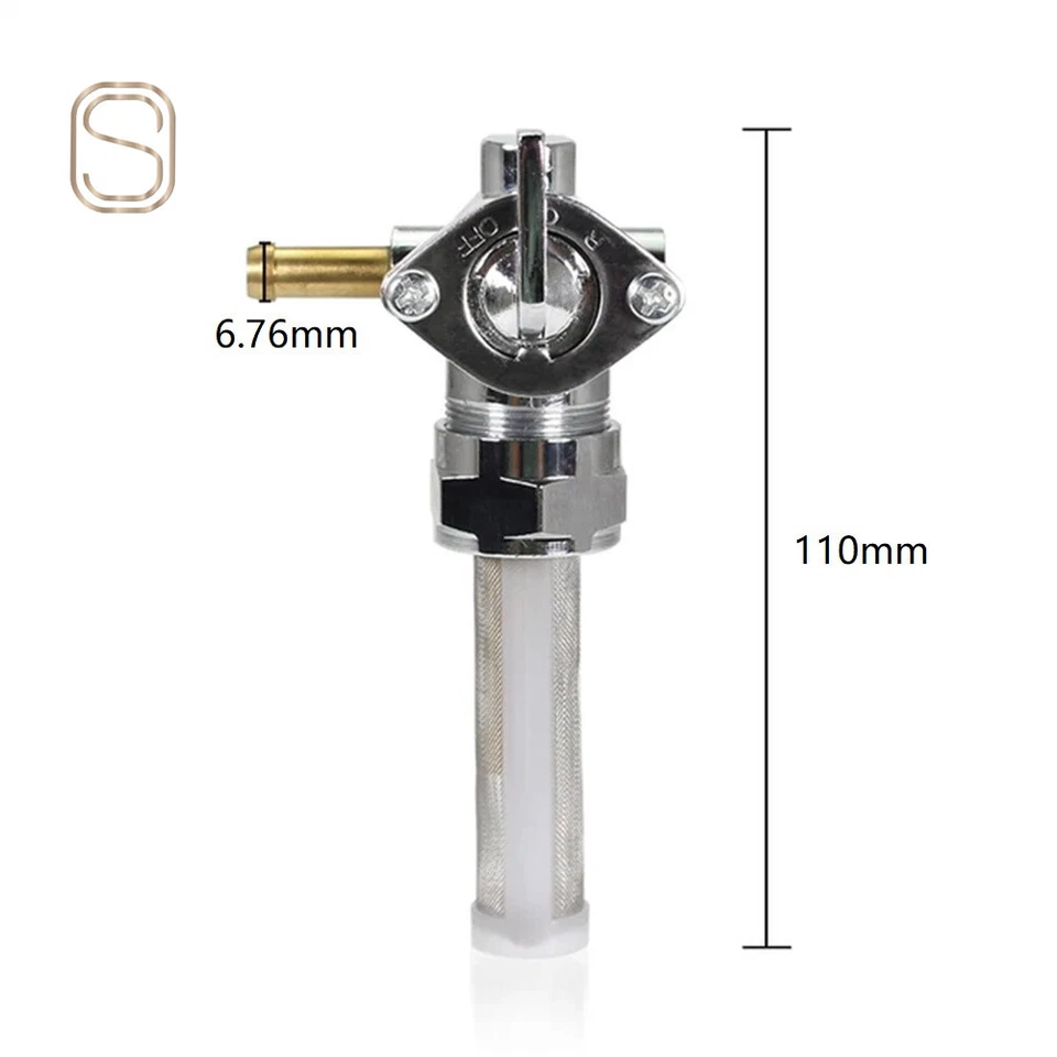 Válvula de combustible Petcock con grifo derecho 22 mm 62167-81 62163-75 para Harley Davidson Foto 4 de 4