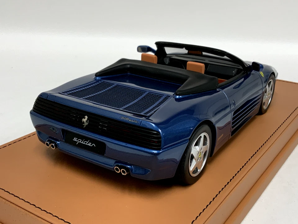 1/18 GT Spirit Ferrari 348 GTS Spider de 1993 en Tour de Francia azul AB124 Foto 4 de 4