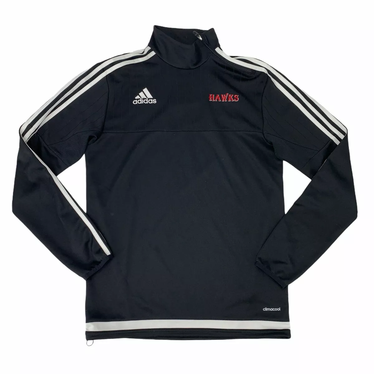 Hawks Adidas Training Shirt Mens Size S Tiro 15 Side Neck Zip Athletic eBay