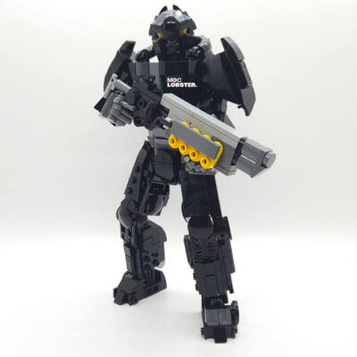 ZITIANYOUBUILD Fully Articulated X-02 Mecha Warrior 468 Bricks MOC