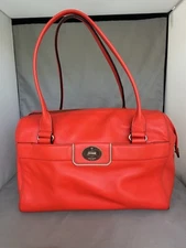 Red/Orange Kate Spade Purse w/Front Pocket, Great Shape   A 10