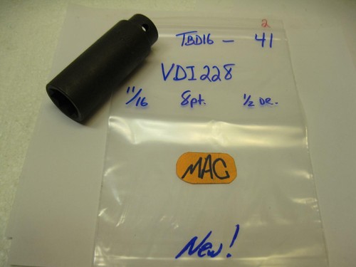 Mac tools 1/2" drive 11/16 SAE 8 point Deep Impact Socket VDI228 New! - Picture 2 of 9