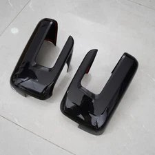 For 2021-24 Ford F150 W/Turn Signal Hole Gloss Black Side Door Mirror Cover Cap 