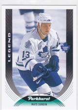 20/21 PARKHURST..MATS SUNDIN..LEGEND..CARD # 321..MAPLE LEAFS.FREE COMBINED SHIP