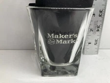 Maker's Mark Round Top Pentagon Base Libbey Rocks Glass Used