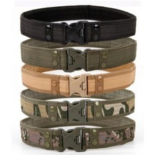 Men Heavy Duty Belt Tactical Combat Utility Belt Load Bearing with Buckle